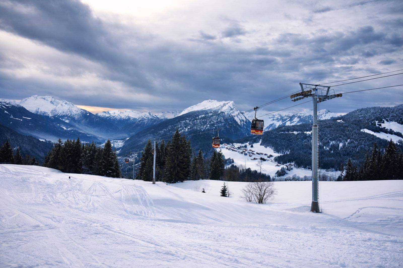 Les Aravis depuis les hauteurs